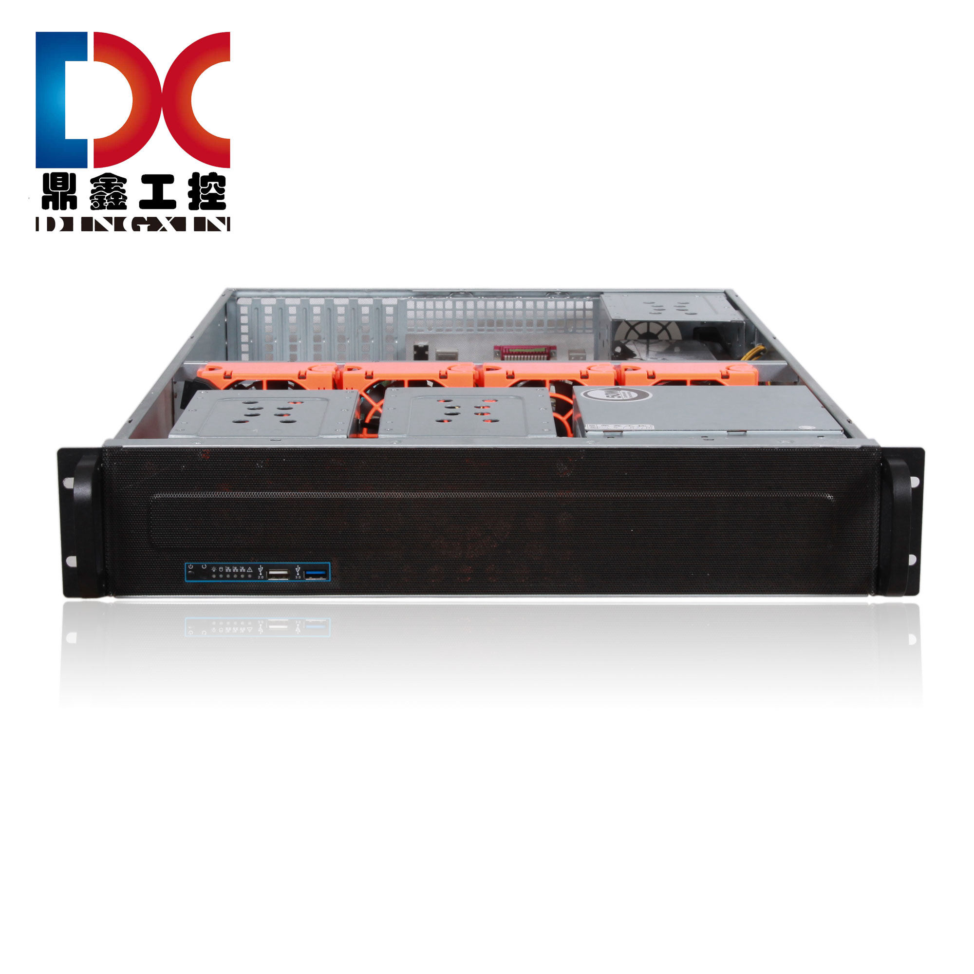 2U STANDARD MAIN CASE 550MM 9 hard drive bits 3 0USB Internet cafe server main case PC standard power supply