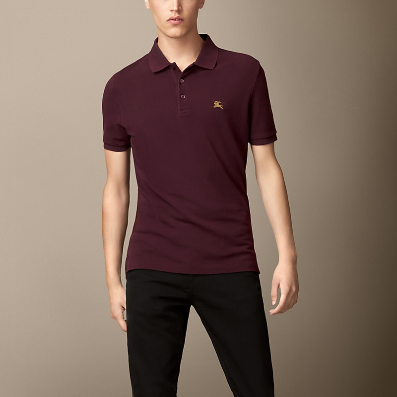 Burberry博柏利 男士两次染色平织棉质Polo衫 39547301
