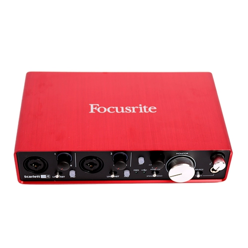 Focusrite Scarlett Solo/2i2/2i4/6i6/18i20 Звуковая звуковая карта Аудио -интерфейс звуковой карты