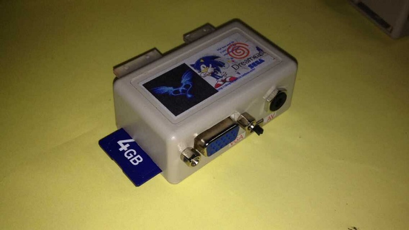 The Sega DC Card Reader three-in-one VGA SD AV Audio Output dreamcast sd 3in1-Taobao