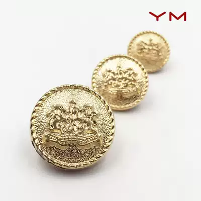 YM accessories men's women's clothing coat buttons classic Oriental table metal buttons British clothing buttons