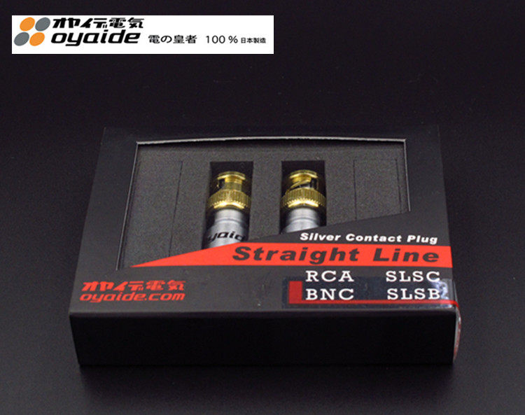 Oyaide Eurasian SLSB pure silver gold plated BNC plug