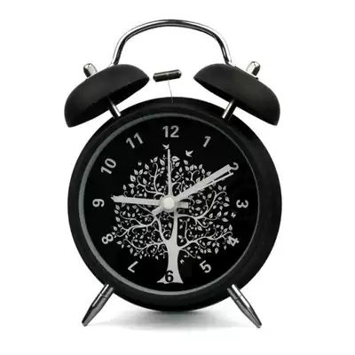 Retro nostalgic mute ringing small alarm clock creative lazy fashion cute creative children's cartoon bed alarm clock