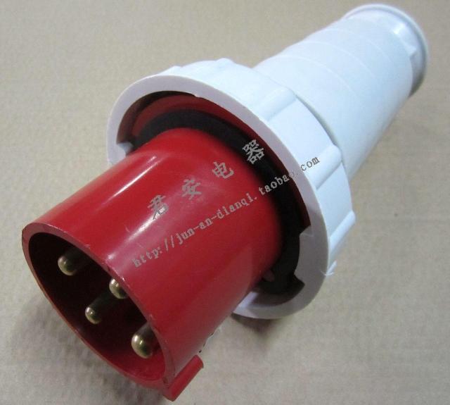 CEE series industrial waterproof plug 380～415V63A125A four-core four-pin four-pin male plug 034 044