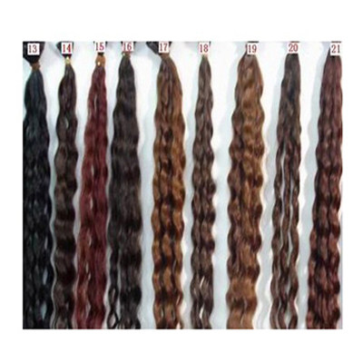 Real hair bouquet long curly hair large wave Hair Strand Crystal Line to pick up the girl wig bunches