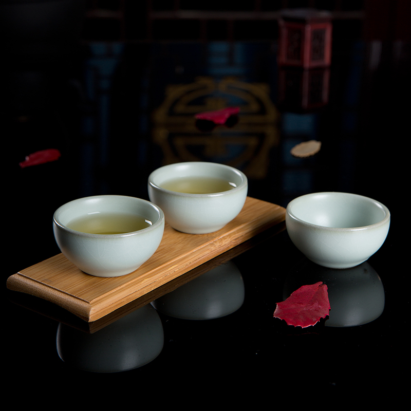 Your up CPU kung fu tea cups porcelain individual cup of purple sand cup ceramic sample tea cup single CPU ChanFeng cup home