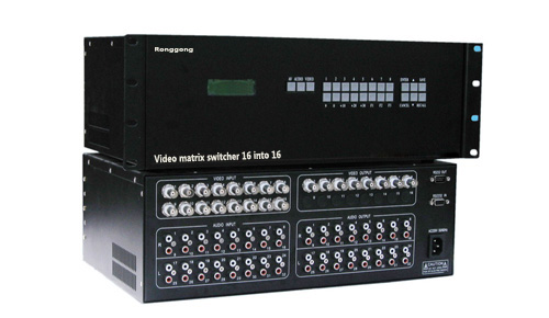 Surveillance Video Switcher 16-in-8-out HD video matrix 16-in-16 switcher Video matrix system
