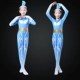 Daughter Fei Trang phục biểu diễn của trẻ em Cuộc thi quốc gia lần thứ IX Trang phục biểu diễn khiêu vũ của nhóm nữ Ngày thiếu nhi Trang phục khiêu vũ mới - Trang phục