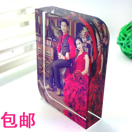 Crystal Photo Making Photo Set Made Crystal Photo Frame Custom Gift Crystal Pendulum Table Creative Birthday Present