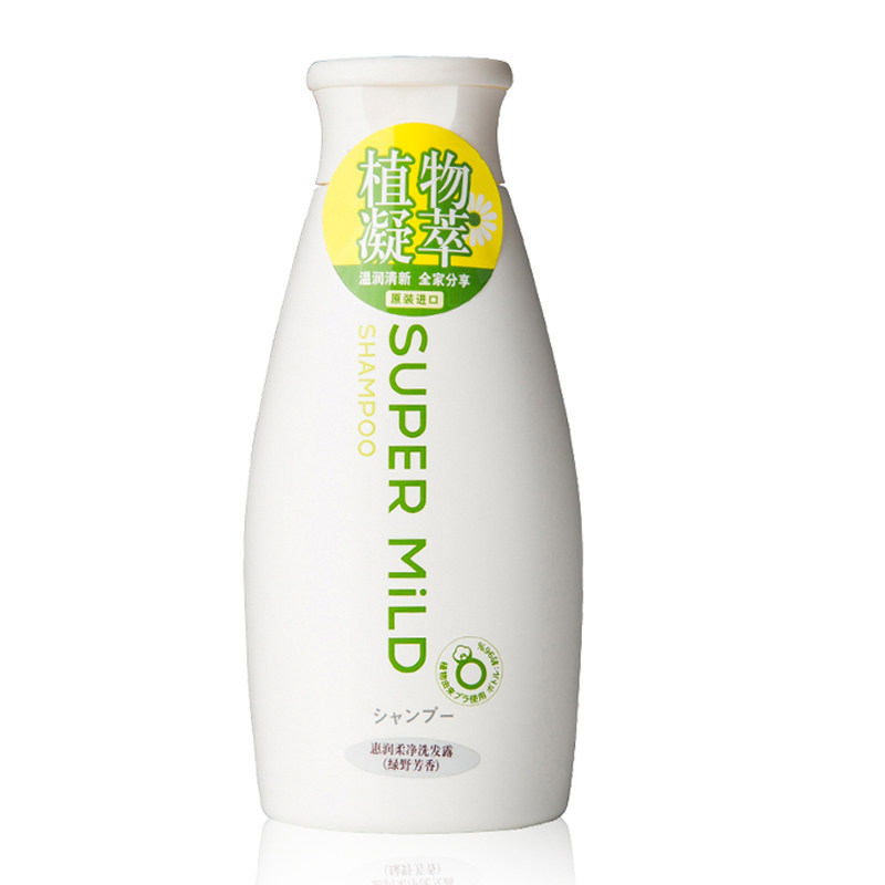 日本进口资生堂 惠润无硅油洗发绿野芳香洗发水220ml柔顺滋养秀发