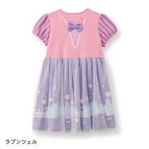 (DISNEY Japan buy back) spot rapunzel rapunzel children short-sleeved dress
