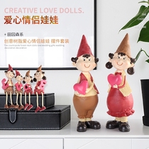 Pastoral Creative furnishings office home living room TV cabinet decorations small ornaments hanging chair hanging feet three no dolls