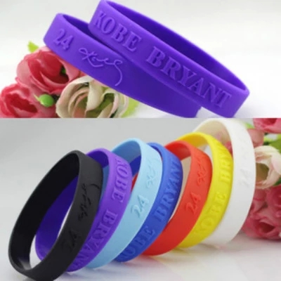 NBA Kobe Bryant signed James No. 23 men's and women's bracelet silicone sports basketball wristband fans sweatband hand chi