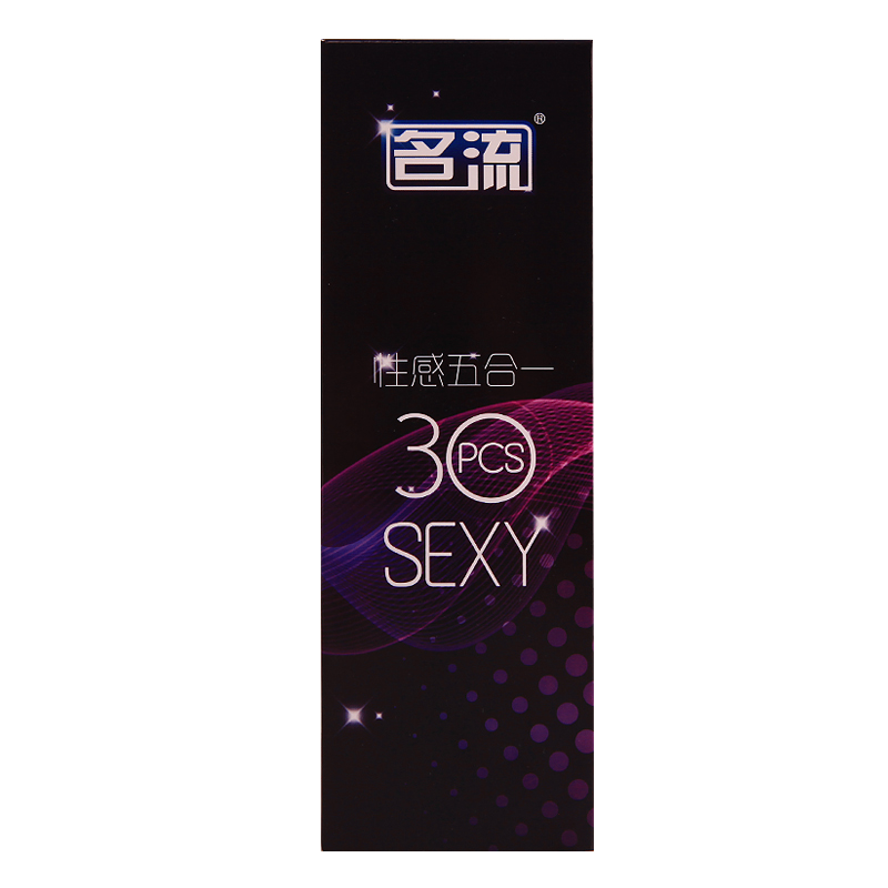 名流五合一避孕套 G点颗粒刺激螺纹紧绷30片成人情趣用品SY