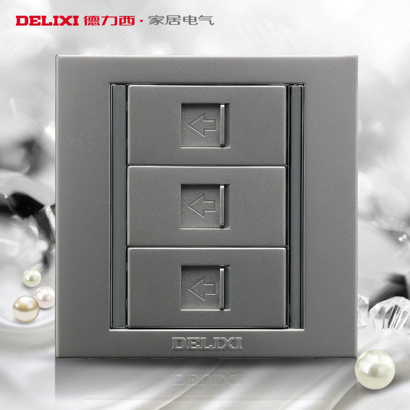 Dresy switch socket telephone computer computer socket dual network with telephone inserted silver