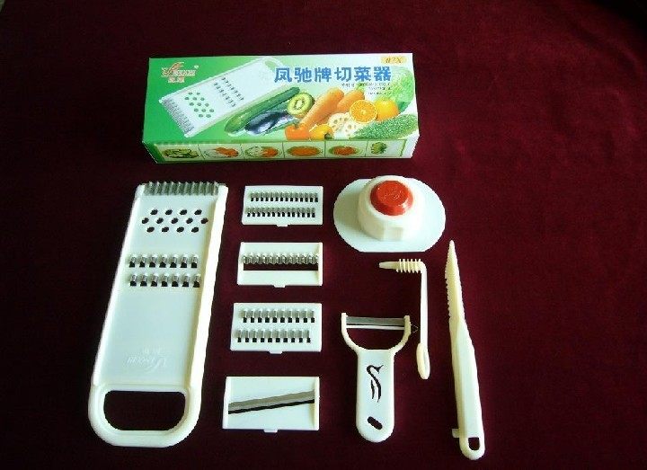 Household kitchen supplies Fengchi brand multi-function vegetable cutter manual shredder hand guard cut potato slices