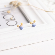 Flower Juku Pure Hand For s925 Pure Silver Micins Ear Nail Female Sweet And Playful Temperament Cute Teenage Girl Hearts New