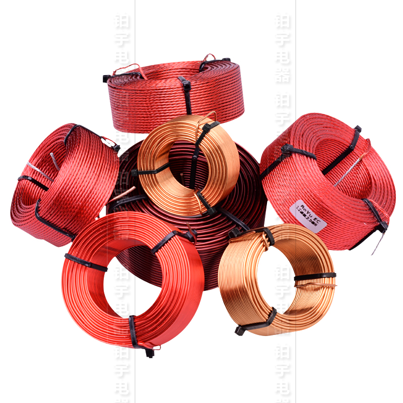 0 5mm-2 5mm oxygen-free copper divider hollow inductor coil custom factory direct high purity copper coil