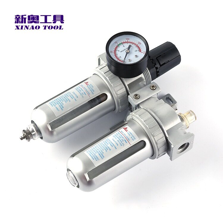 Gas Source Processing elements Two-couplets filter Pressure-regulating valve oil mist Oil-water separator Double-cylinder adjustable copper filter