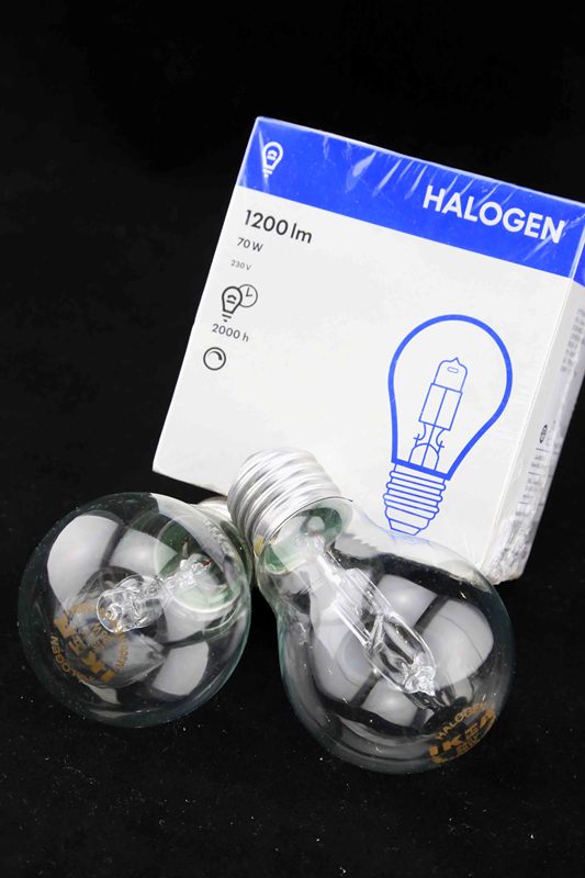 Ikea Imported Warm White Energy-Saving Light Bulbs E27 Thick Base Super Bright, a Box of 2, Energy-Saving Lighting for Living Room, 42W 28W Warm Yellow