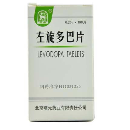 金鹿 左旋多巴片 0.25g*100片/盒
