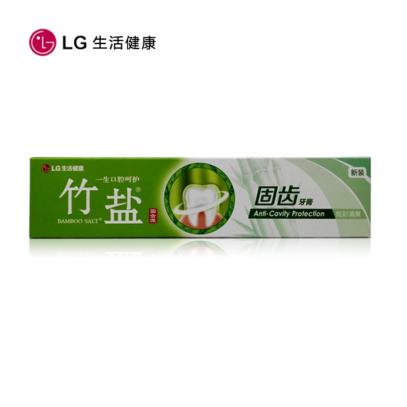 【天猫超市】LG竹盐 牙膏固齿源 115g 双重固齿成分 双重健康安心