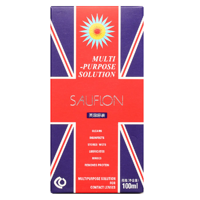 沙福隆Sauflon护理液 美瞳 隐形眼镜专用 100ml 英国原装进口TF