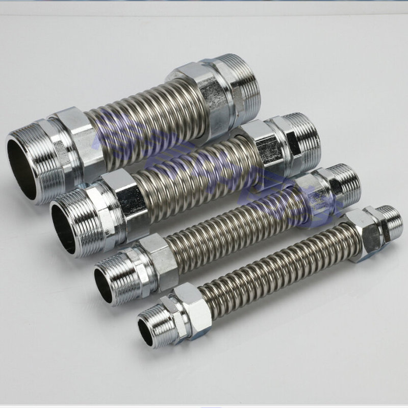 304 Stainless Steel Central Air Conditioning Corrugated Pipe, Heating and Ventilation Fan Coil Unit, Metal Flexible Connection, Hot and Cold Water Inlet Hose