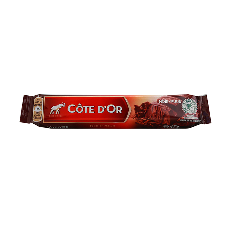 【苏宁易购】克特多金象COTEDOR 纯味巧克力条 47g/条