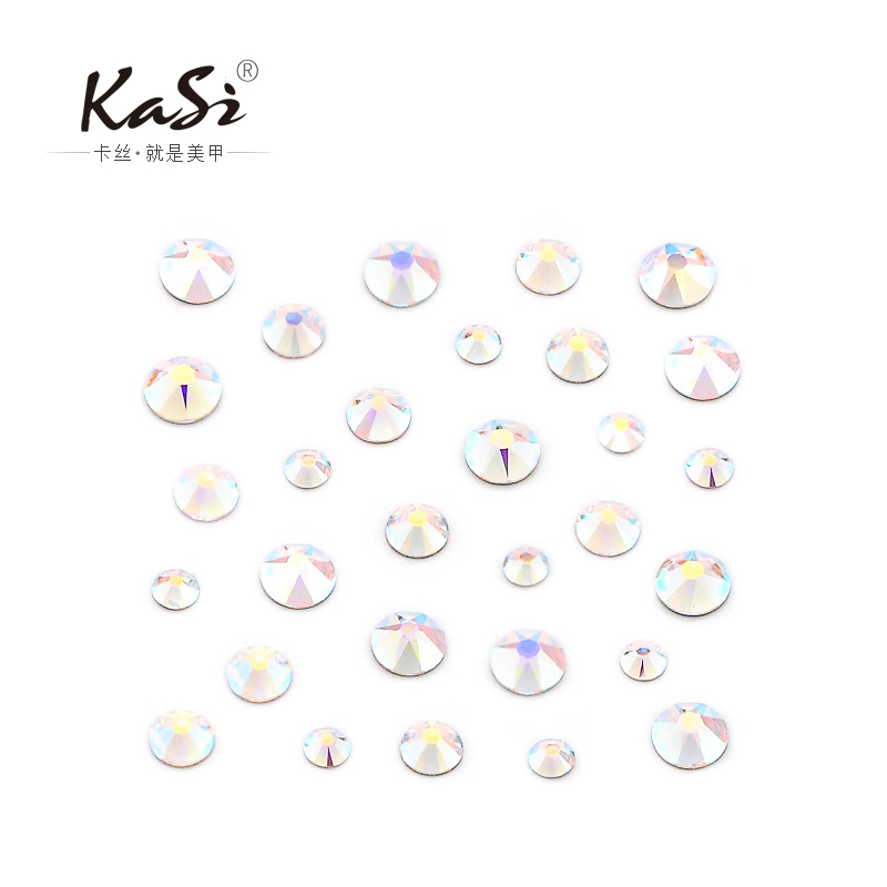 KaSi水钻美甲装饰水钻贴钻工具:白水晶001AB型号:5号-20号