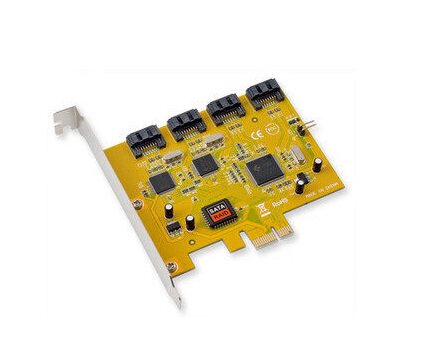 Desktop computer sata serial hard disk array card 4 ports pci-e x1 array card sata 4 ports