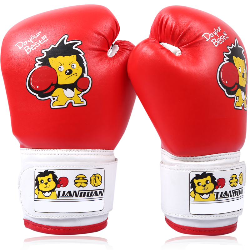 Tianquan Children's boxing gloves Children's sanda gloves Sandbag sandbag gloves Fighting self-defense