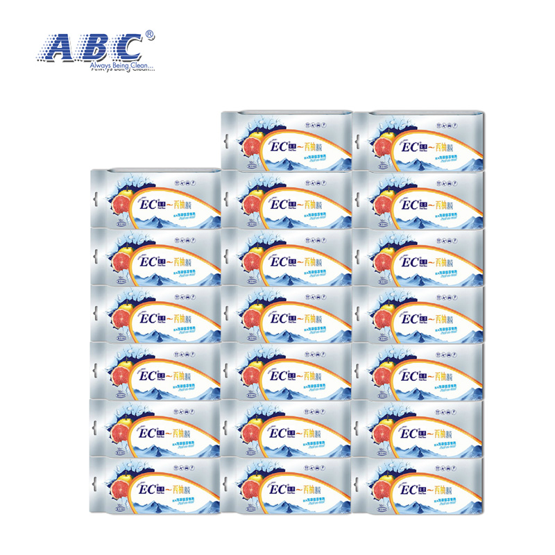 ABCEC湿纸巾西柚薄荷i洁面手口不油腻凉快柔软除油脂200片