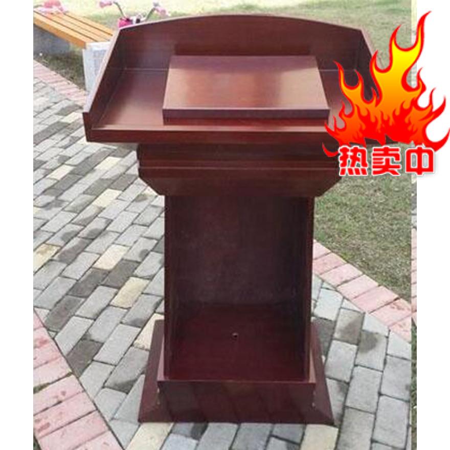 Special Price Speech Desk Platform Podium Podium Speaker Table Solid Wood Reception Desk Greeting Bentdesk Lecture Table Chair Desk Chair Desk-Taobao