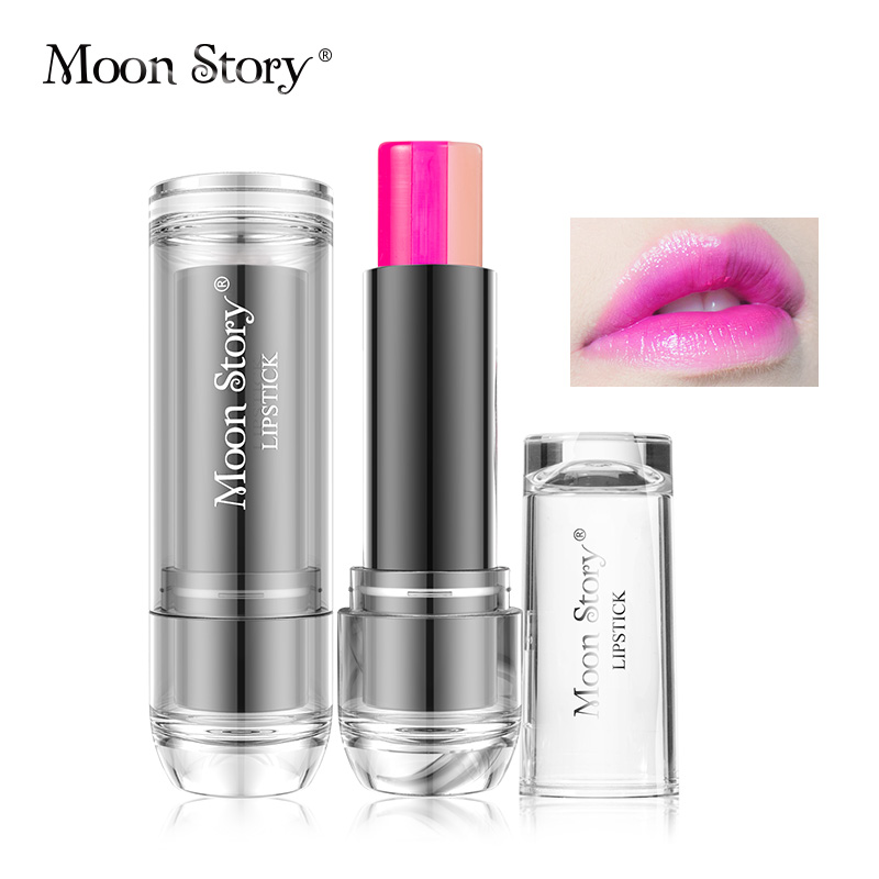 Moonstory/萌黛儿咬唇妆三色渐变唇膏 滋润持久保湿不脱色