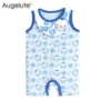 Augelute quần áo trẻ em trẻ sơ sinh vest onesies nam giới và phụ nữ bé romper hafu 31231 bộ body đẹp cho bé