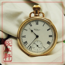 American Watson Waltham pocket watch 1934 9 diamonds 16S10K gold filled 20 year case