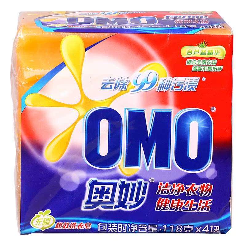 【苏宁易购】奥妙99超效洗衣皂四块装118g*4