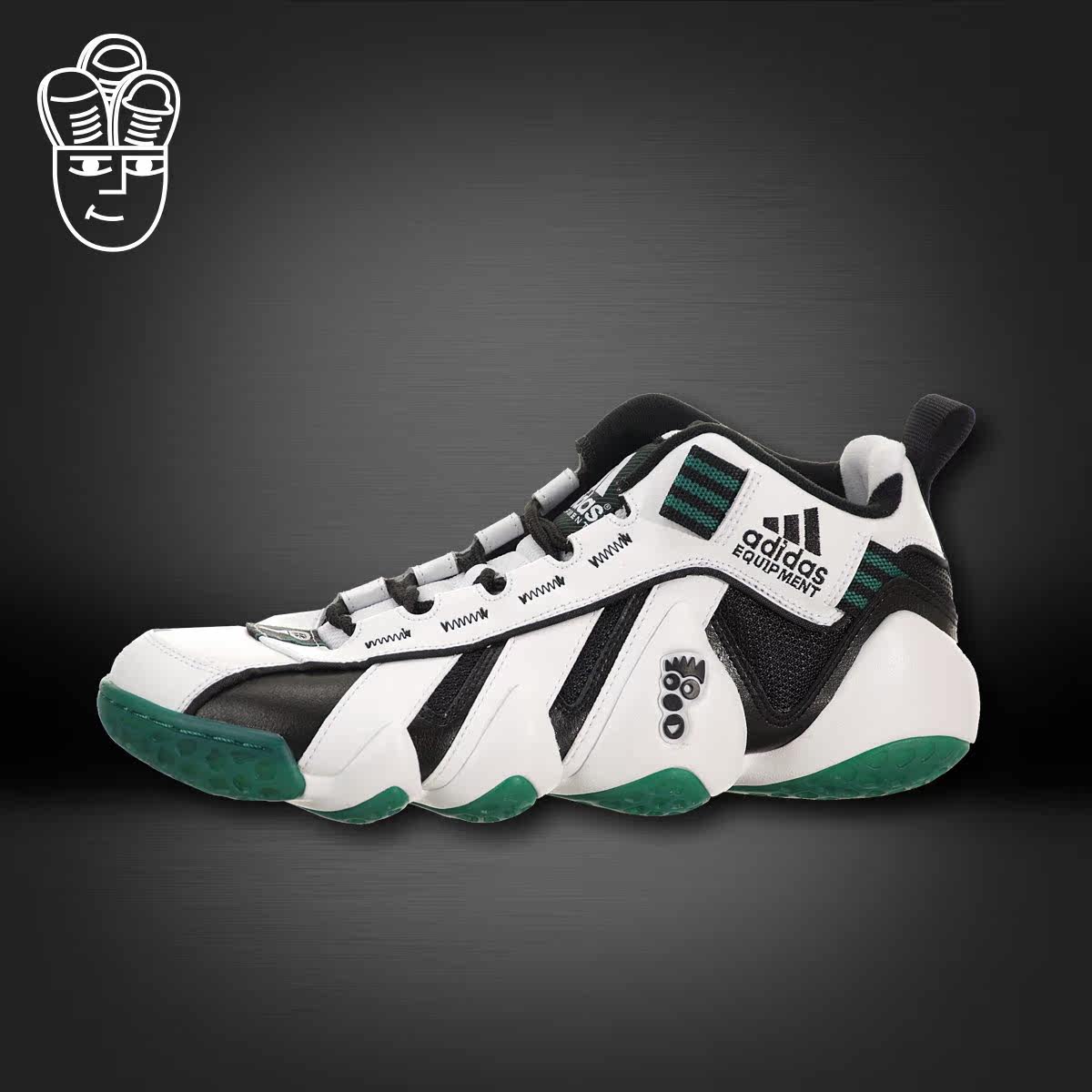 阿迪达斯 Adidas EQT Key Trainer 男子高帮复古篮球鞋 复刻天足