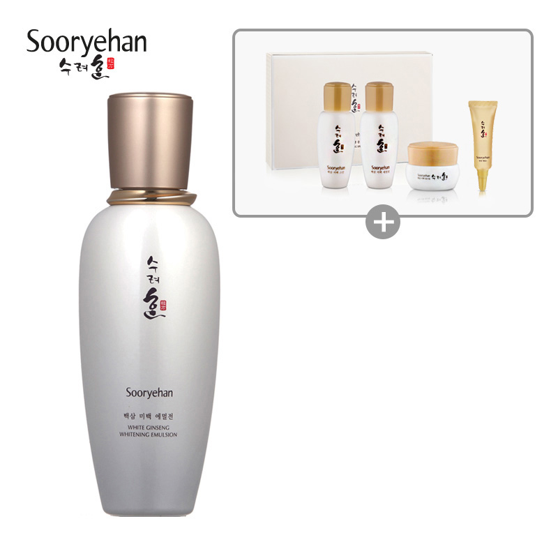 韩国LG直邮sooryehan/秀雅韩 白参美白乳液 120ml 水油平衡
