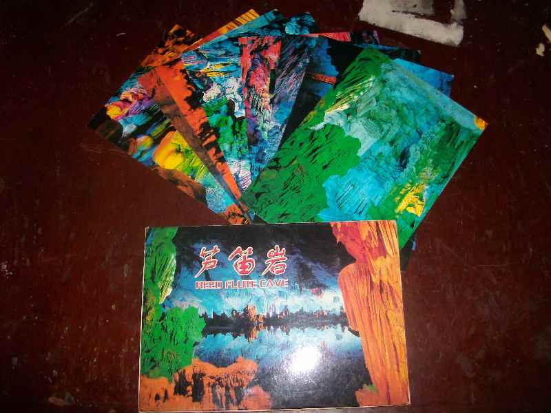 Postcard 8 of Luflute Rock Guilin Post Office 8 Zhang consell old version of nostalgic interest collection