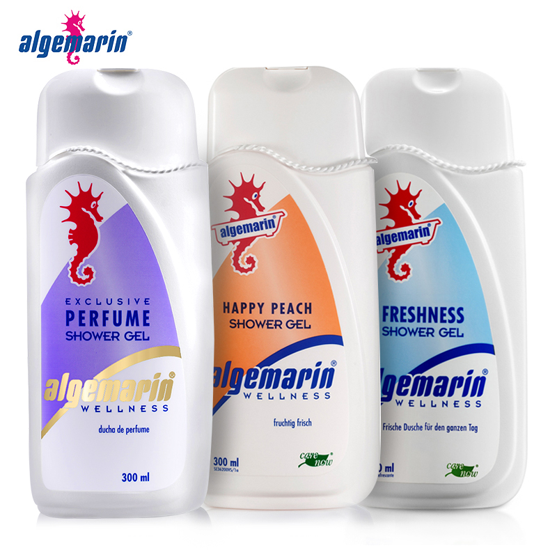 爱姬玛琳经典香水沐浴露300ml+香氛蜜桃300ml+海洋清爽300ml进口