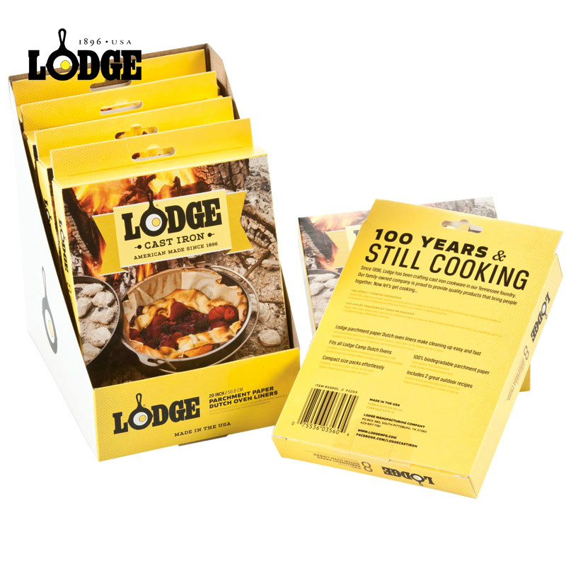 【美国原产】LODGE 20英寸羊皮纸荷兰锅内衬8张装 A5D0L