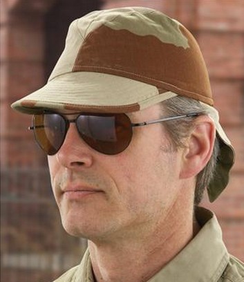 New French army version Daguet desert rice color Bigeard cap soldier swallowtail cap summer cap