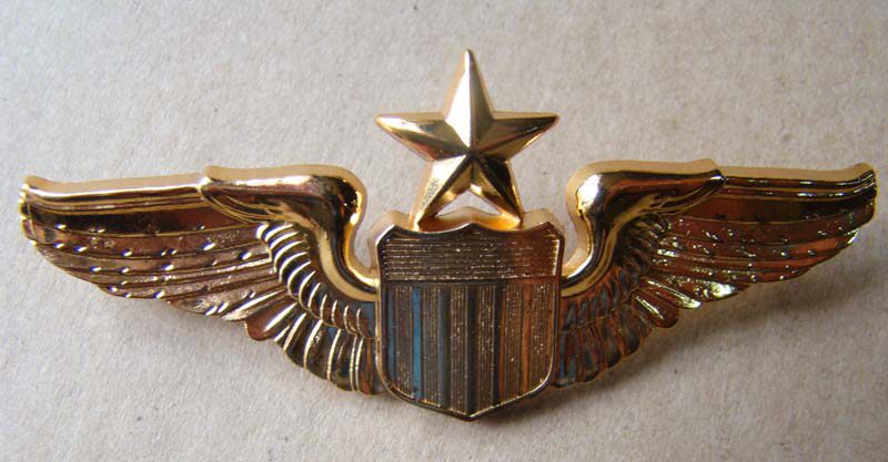 Metal Badge US Air Class Flight Badge Pilot Badge Skill Badge Beauty Badge Gold