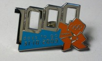 London 2012 Olympic Games Badge Official Badge Countdown to 1000 Days Badge A