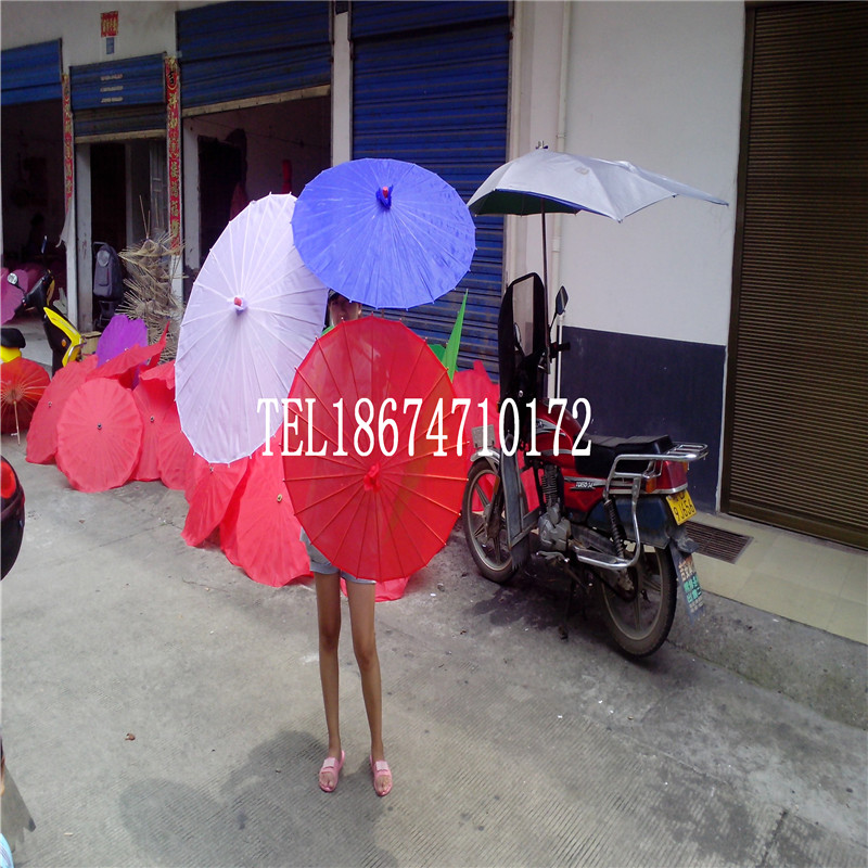 Size No. pure color umbrella dance umbrella Process silk umbrella Decorative Oil Paper Umbrella Props Painting Transparent Classical Umbrella-Taobao