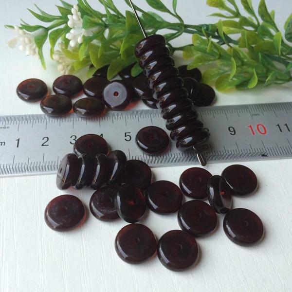 Resin imitation blood Pero septal sheet 9X4mm septal bead accessories Buddha pearl DIY ornament low price 