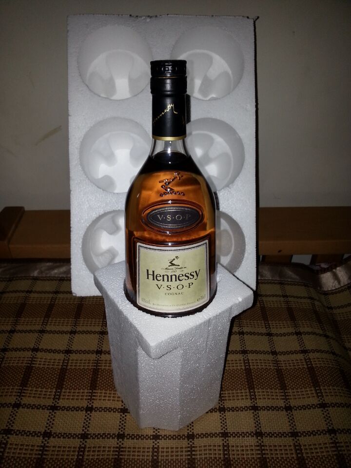 Hennessy special foam packing box 1 bottle express shockproof box one foreign wine VSOP cognac brandy
