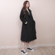 2019 phổ biến áo khoác len Hepburn nữ áo choàng dài mùa thu và mùa đông áo len ren giải phóng mặt bằng sinh viên Hàn Quốc - Accentuated eo áo áo dạ măng tô nữ đẹp Accentuated eo áo